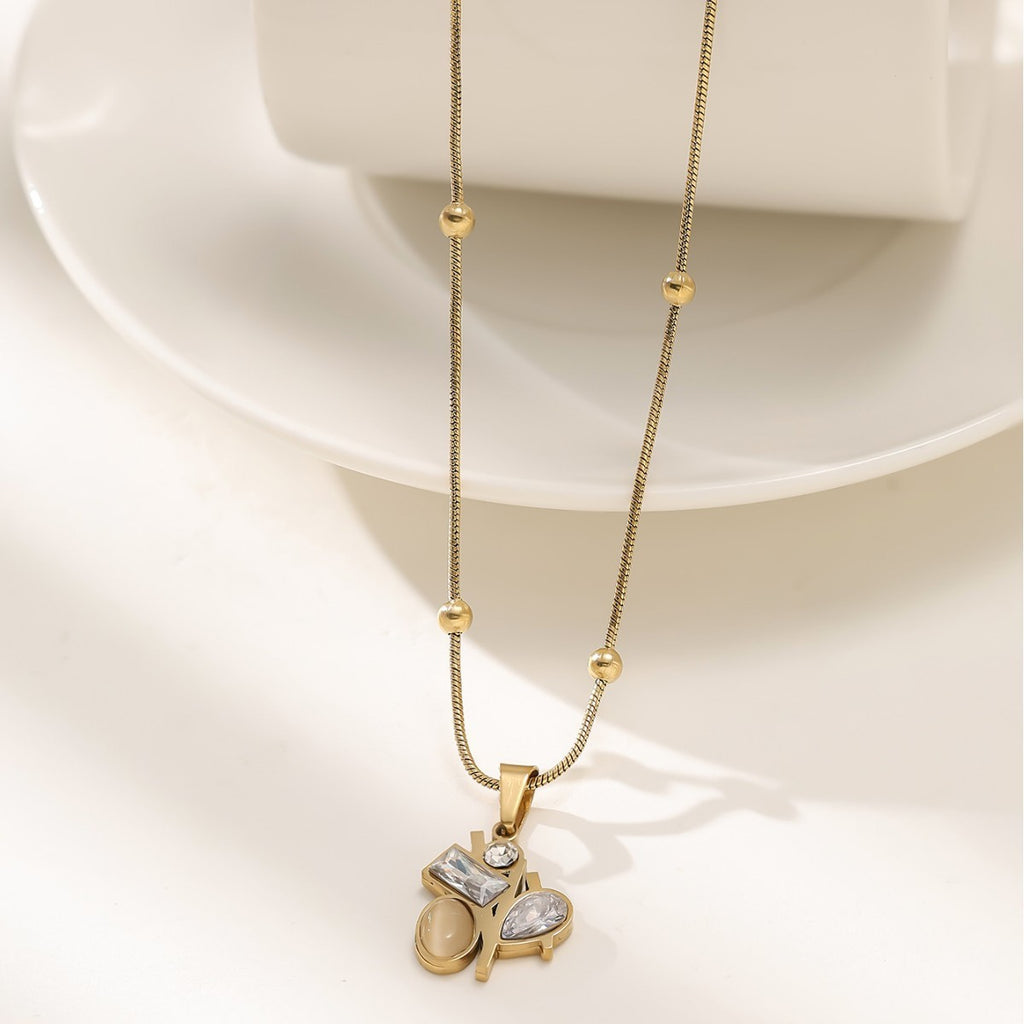 New Small Tree Gem Necklace Affordable Luxury Fashion