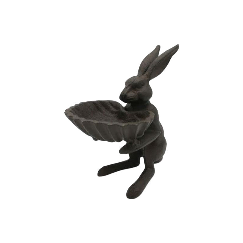 European And American Gardening Rabbit Bird Food Pot Crafts Garden Home Villa Ornaments - EL CHEG