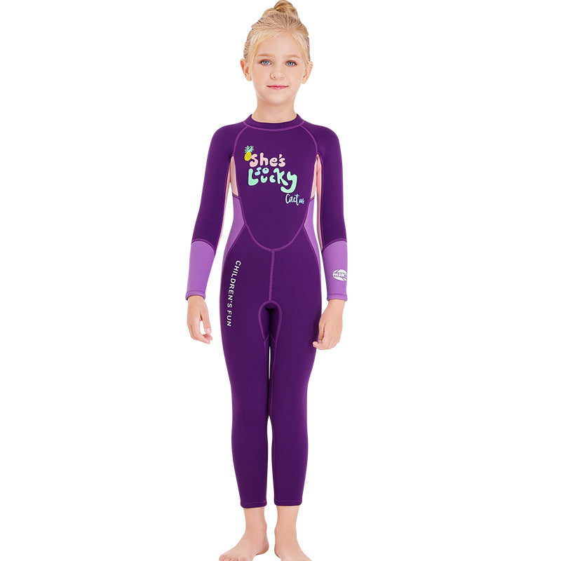New Children's Swimsuit 2.5MM Warm Wetsuit