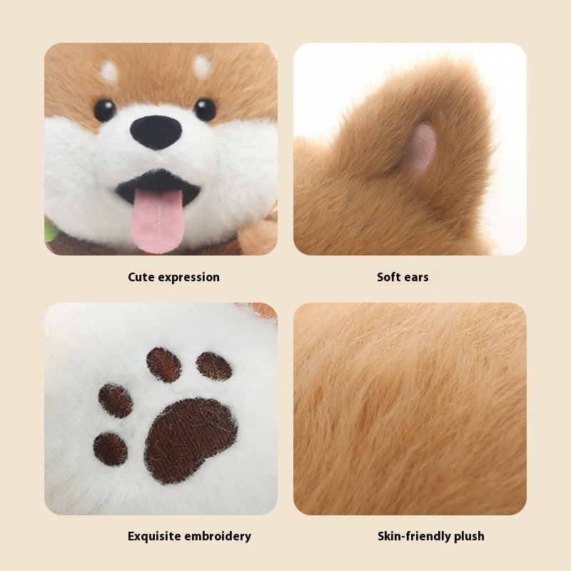 Shiba Inu Robert Dog Plush Toy Figurine Doll.