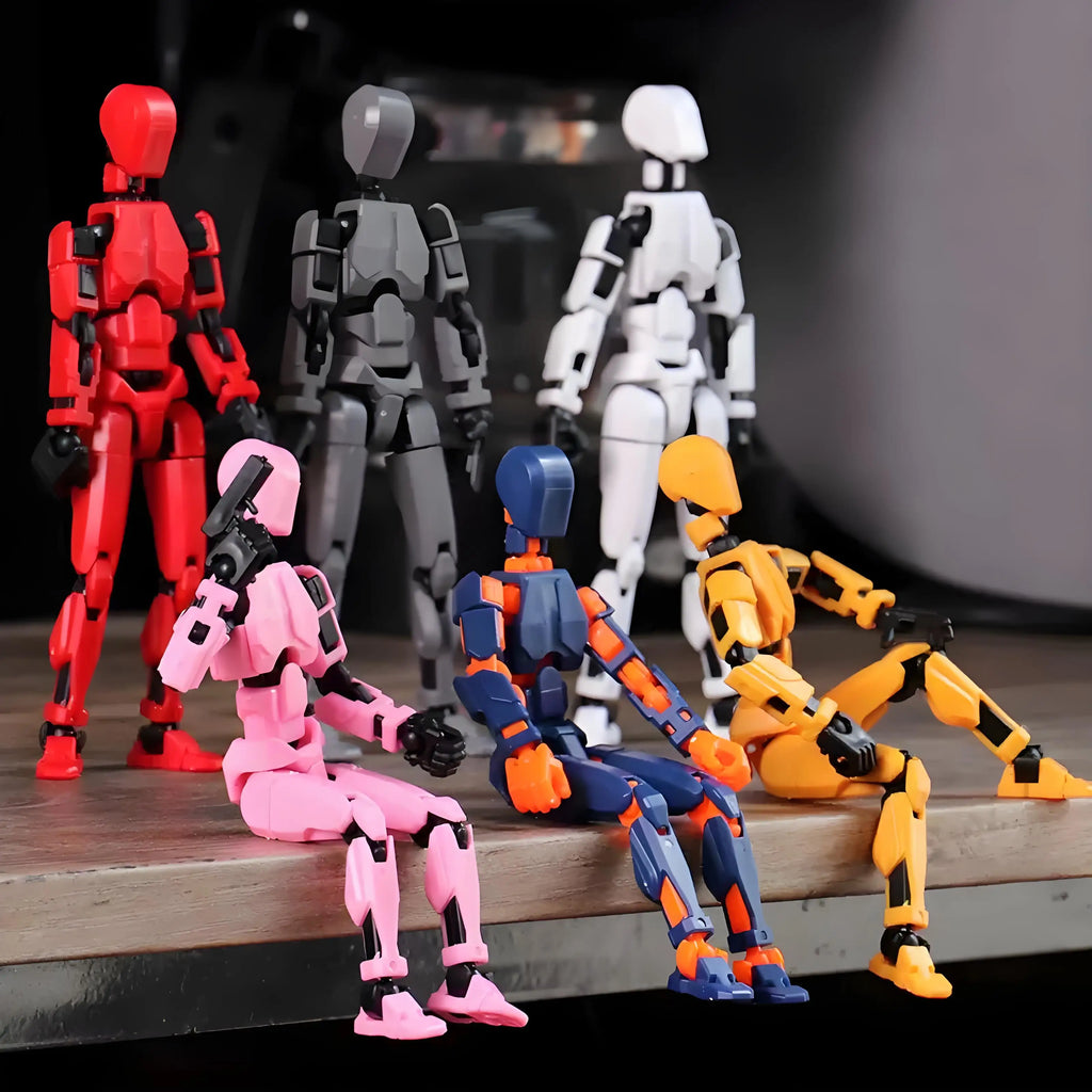 Multi-Jointed Movable Shapeshift Robot 3D Printed Mannequin Dummy 13 Action Figure Full Body Movable Robot Parent-Children Games - EL CHEG