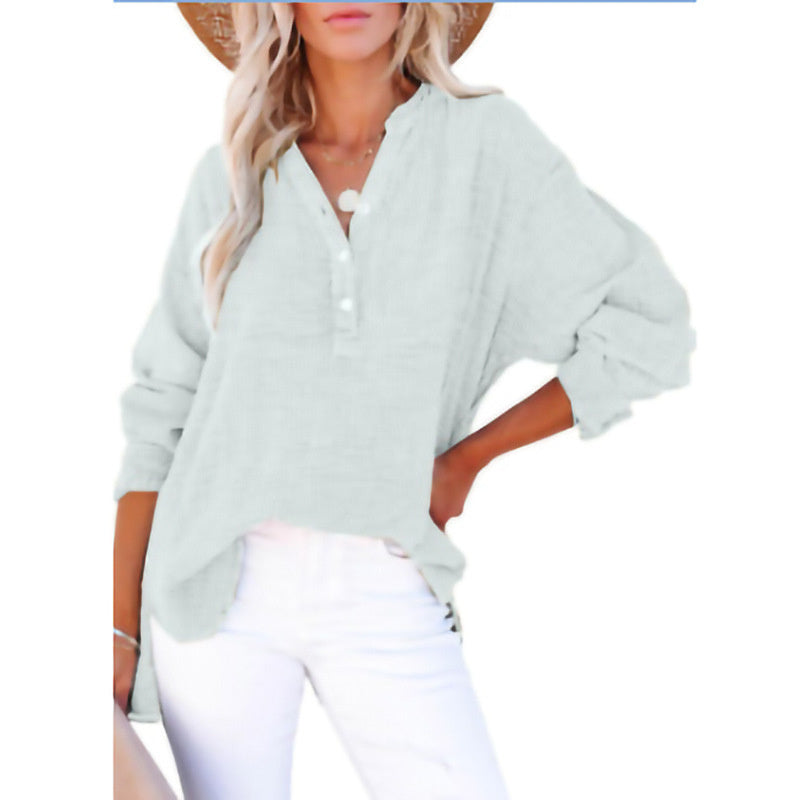 Women's Fashion Loose Casual Solid Color Pleated Sweater