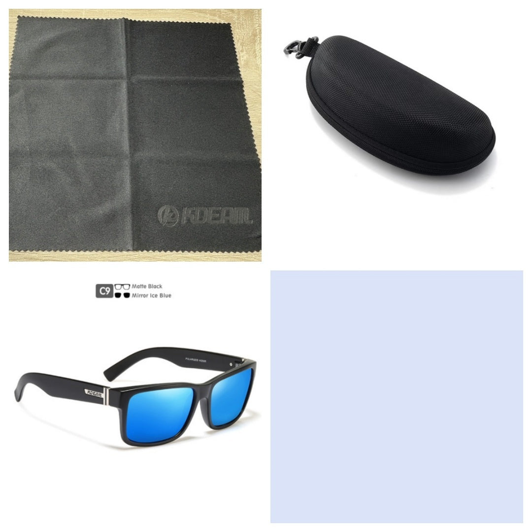 Square Polarized Outdoor Sports Colorful Sunglasses