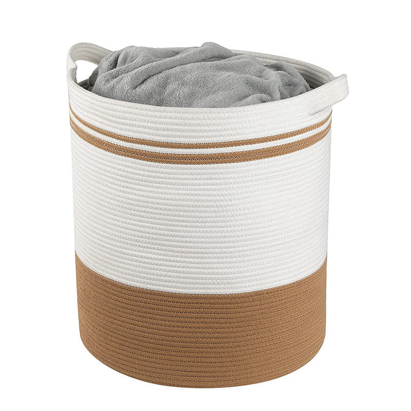 Cotton String Sundries Laundry Basket Magazine Snacks Storage Basket - EL CHEG