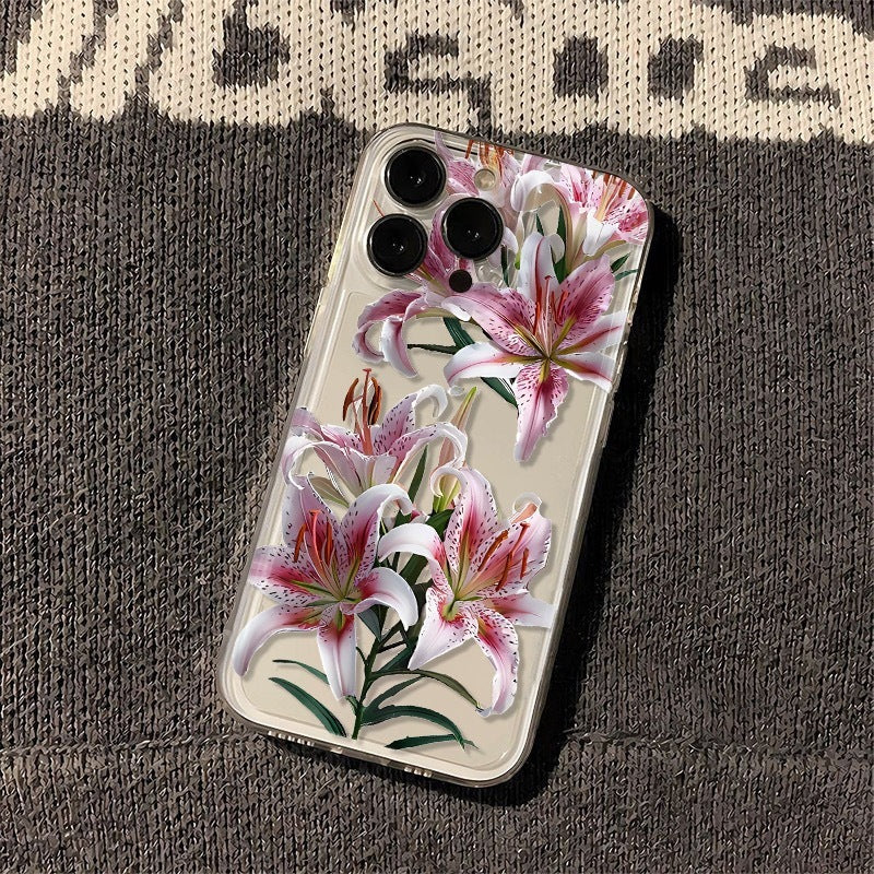 Versatile Flower Transparent TPU Phone Case