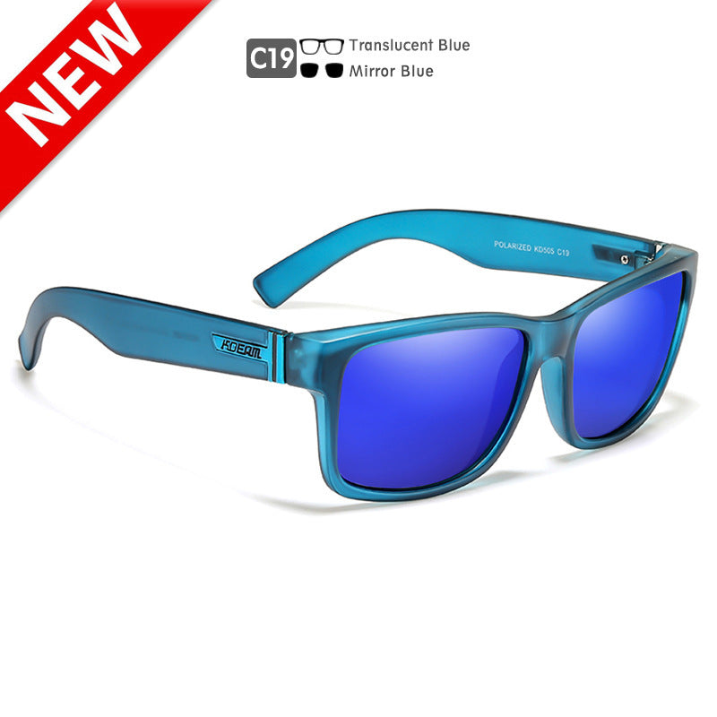 Square Polarized Outdoor Sports Colorful Sunglasses