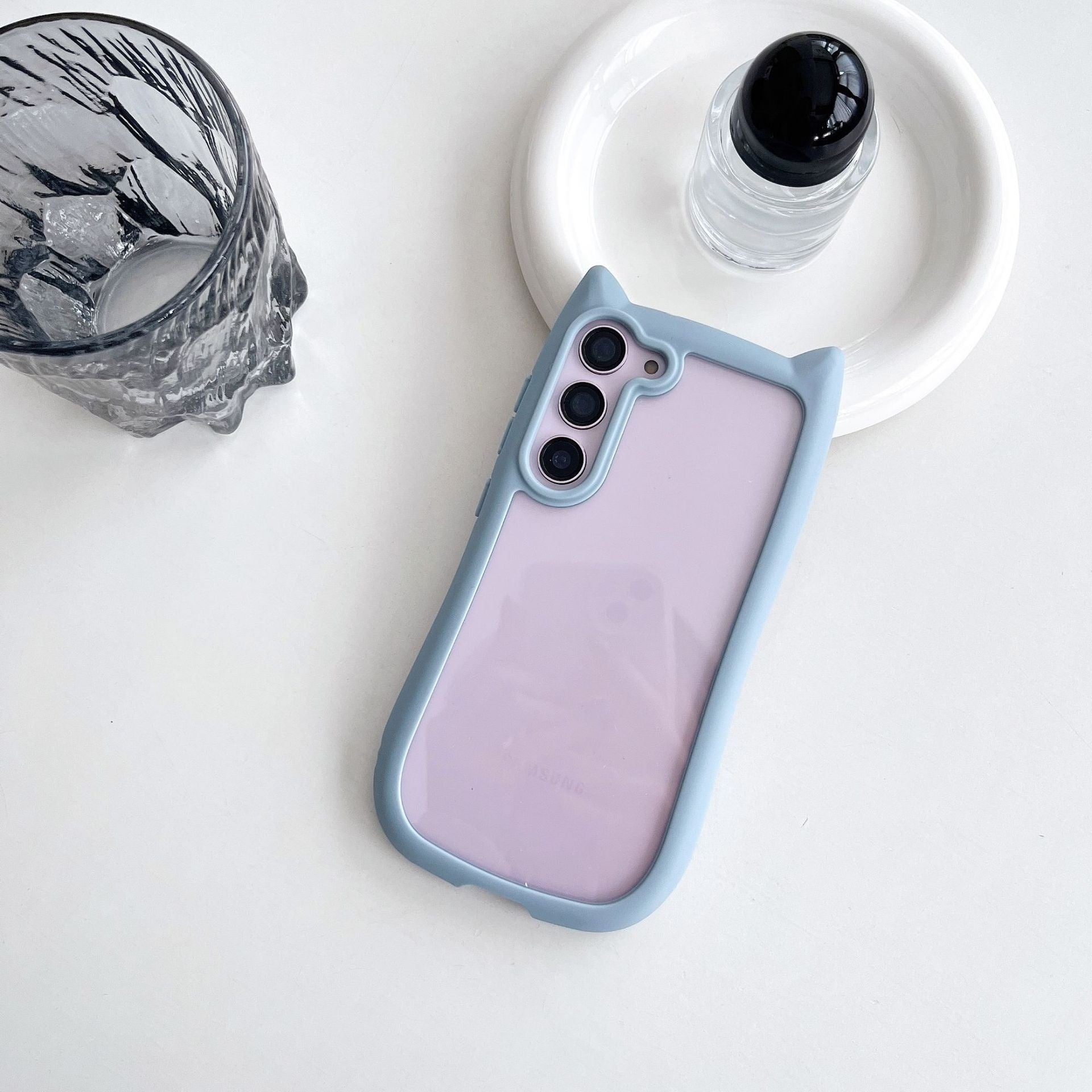 Creative Cat's Ears Transparent Fall Proof Mobile Phone Case