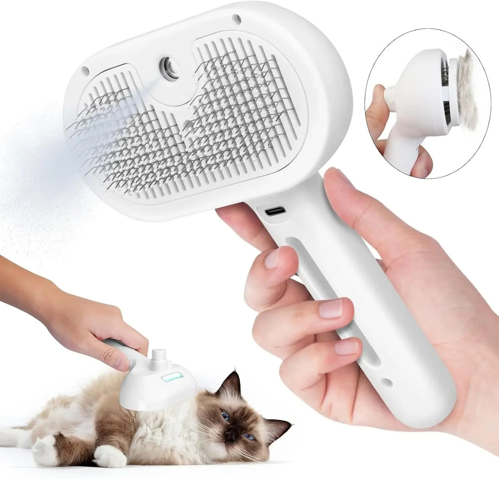 Pets Spray Hair Comb Pet Hair Remover Cleaning Brush Cats Grooming Dog Accessories Tools Dematting Water Mist Humidifier Comb Pet Supplies - EL CHEG
