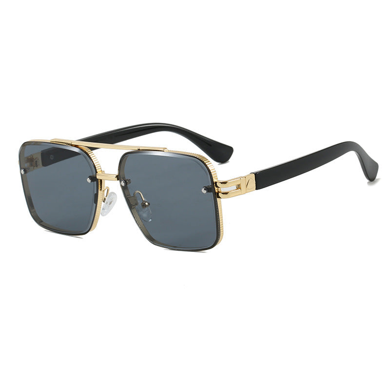 Square Toad-shaped Sunglasses Metal Punk Fashion