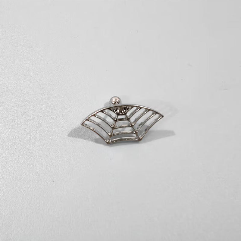 Spider Web Stud Earrings Personality Halloween Horror
