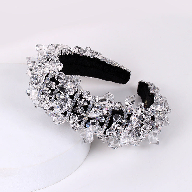 Europe And America Baroque Sponge Hairband Hair Accessories