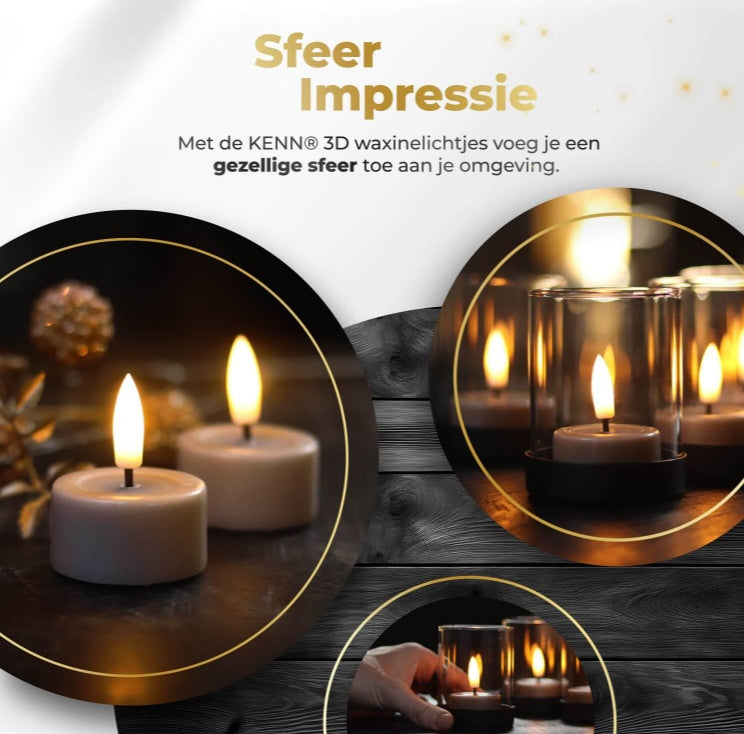 S10 3D Flame LED Tealight Candles