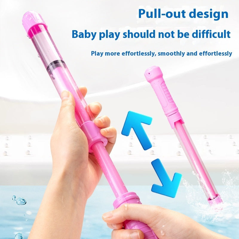 Children's Fireworks Gun Porous Outlet Large Capacity Pull-out Water Monitor.