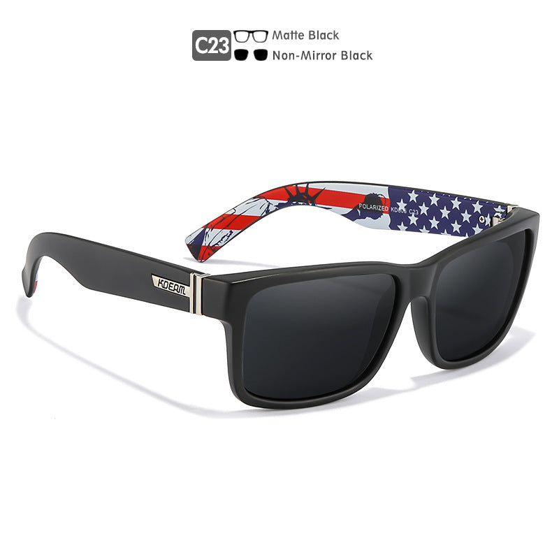 Square Polarized Outdoor Sports Colorful Sunglasses
