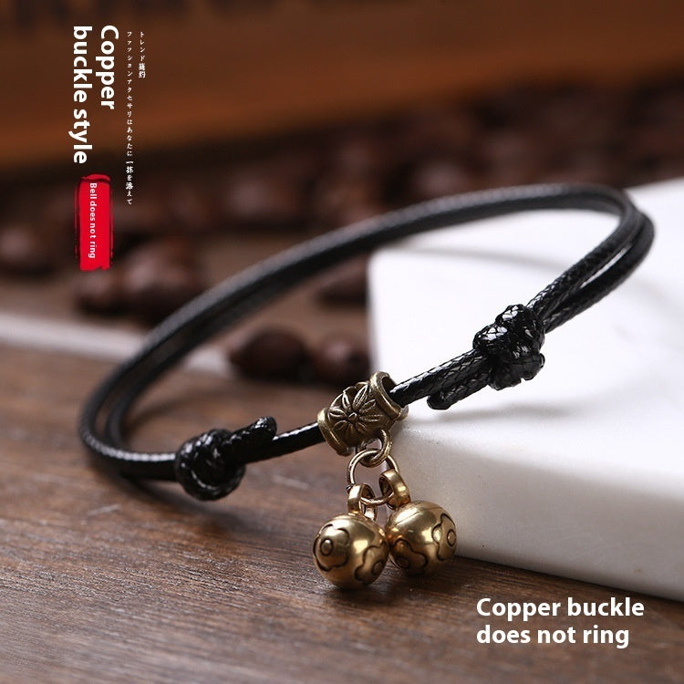 Pet Dog Halter Ling Brass Bell Collar