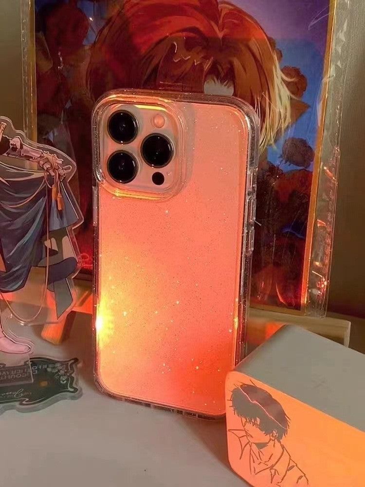 Thin And Glittering Transparent Soft Phone Case