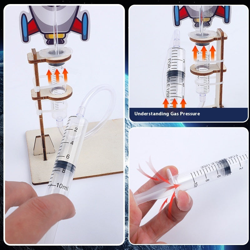 Homemade Rocket Aerodynamics Elementary School Student Scientific And Educational Toy