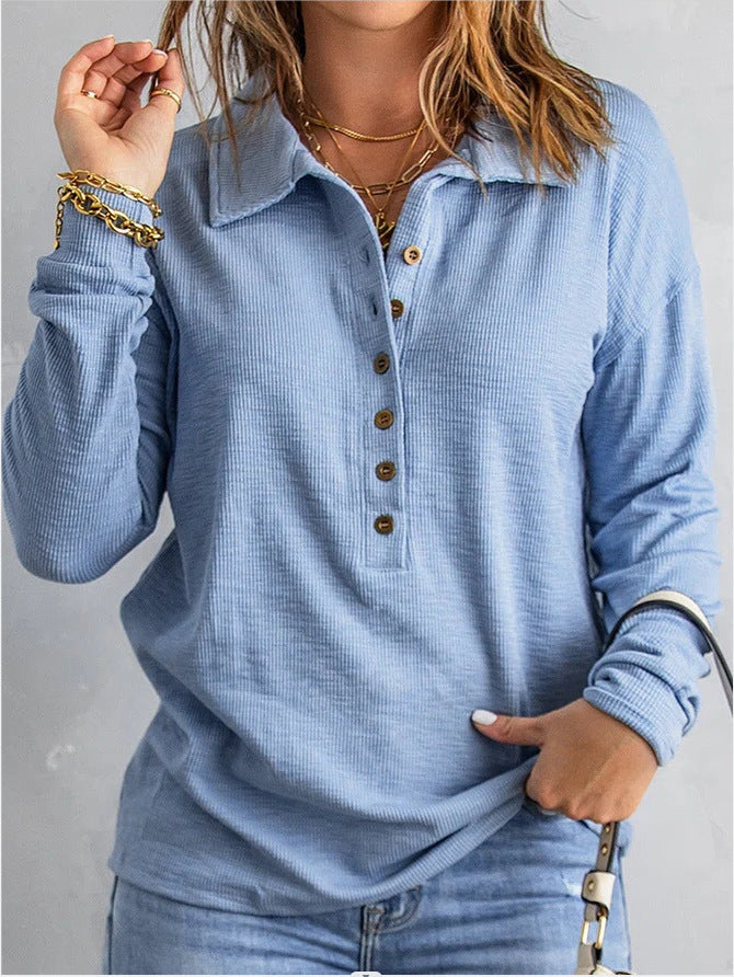 Long Sleeve Loose Casual Bottoming Top Autumn And Winter