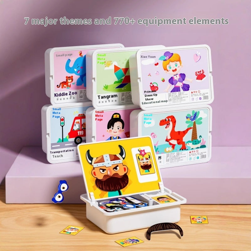 Magnetic Puzzle Children's Magnetic Toy Building Blocks.
