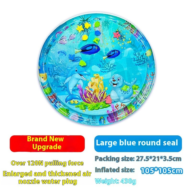 Cartoon Explosion-proof PVC Inflatable Baby Crawling Pat Mat Toy.