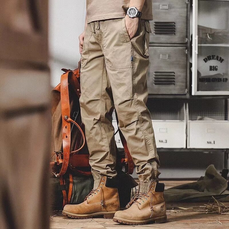 Loose-fit Tappered Men's Plus Size Loose All-matching Casual Trousers