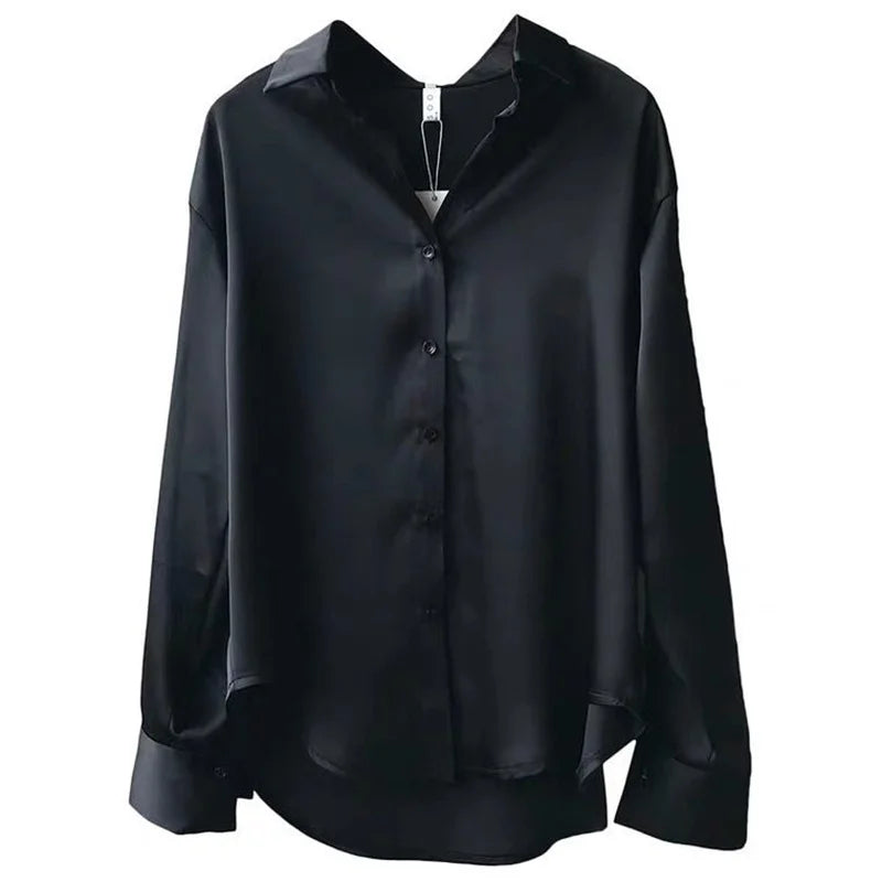 Woman Spring Autumn Style Blouses Shirts Lady Casual Long Sleeve Turn-down Collar Blusas Tops DF4849 - EL CHEG