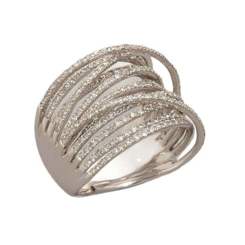 New Fashion Personality Affordable Luxury High Sense Multilayer Ring