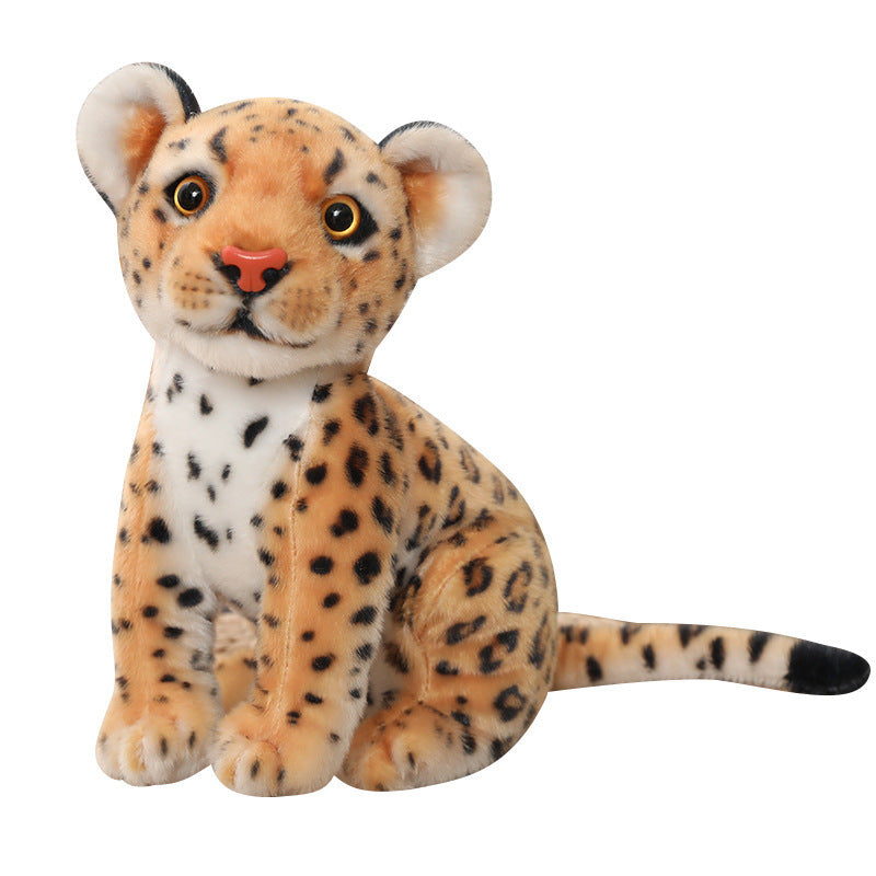 Fashion Squat Snow Leopard Doll Plush Toys.