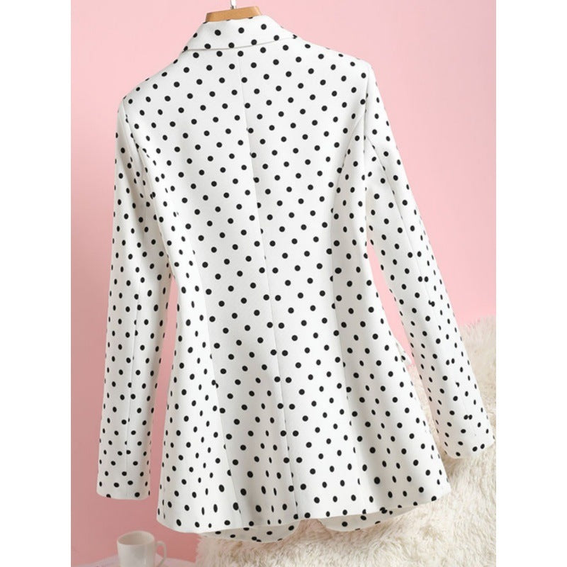 Suit Jacket Women's Waist Slimming New Print Spring And Autumn