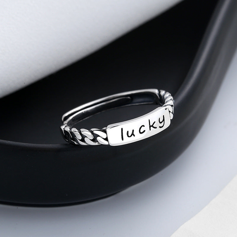 Ins Personality Fashion Hong Kong Style Forefinger Ring Female