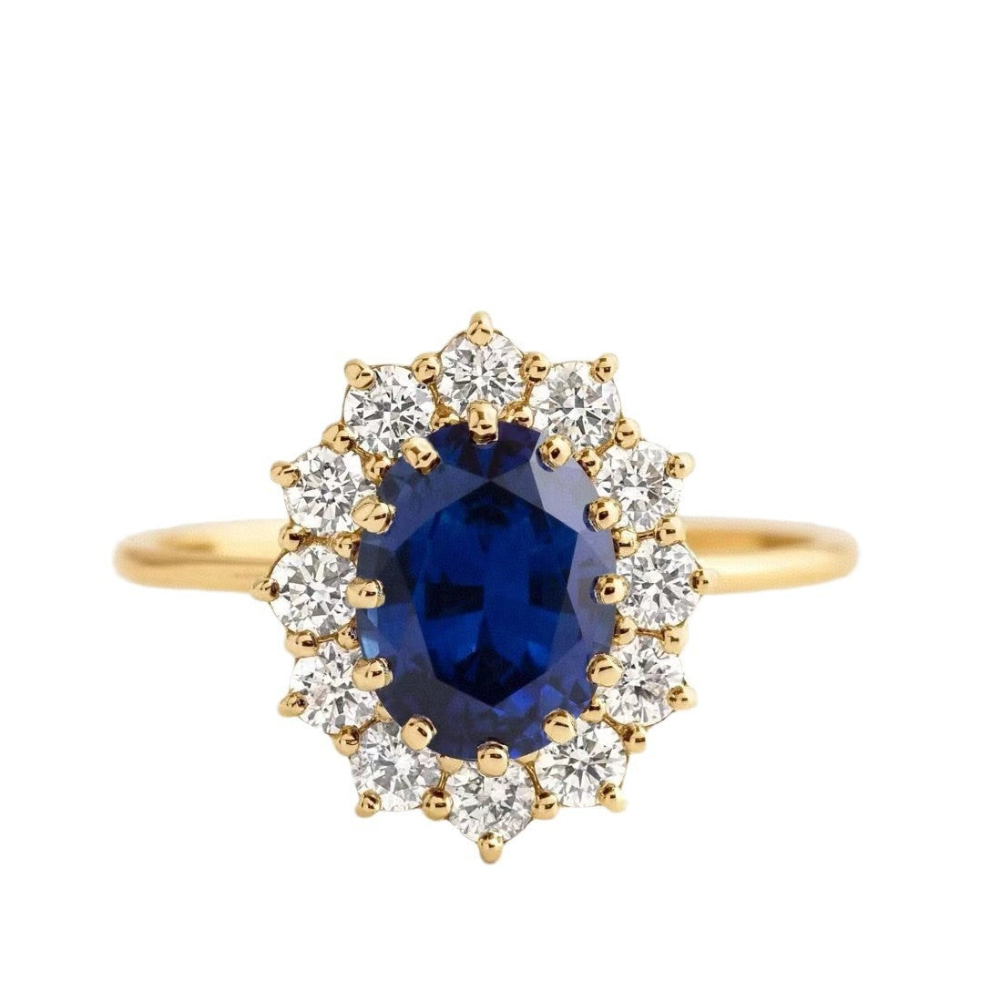Sapphire Ring Fashion Simple Women's Diamond Jewelry
