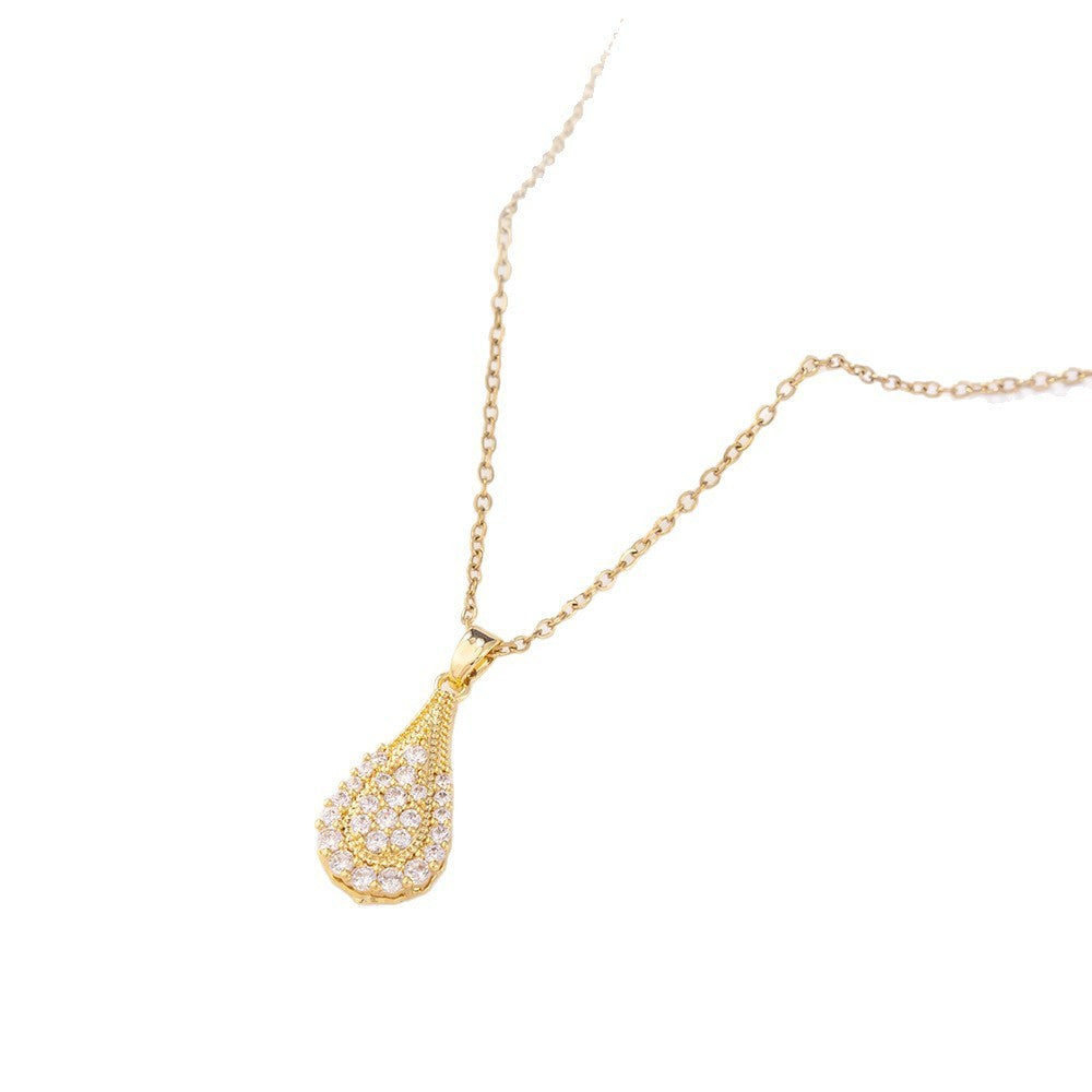 Women's Moissanite Exquisite Clavicle Chain Pendant Does Not Fade Special-interest Design
