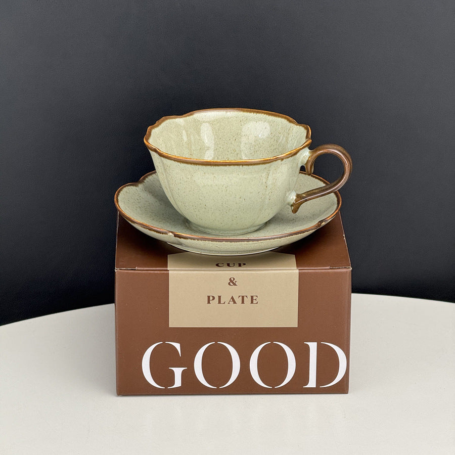 Retro Kiln Baked Underglaze Porcelain Coffee Set