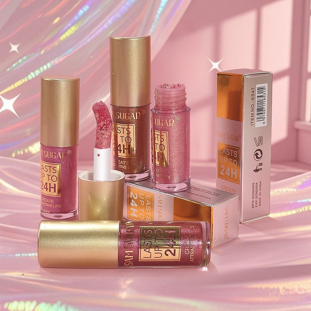 6-color Lifting Thin And Glittering Pearlescent Lip Lacquer - EL CHEG