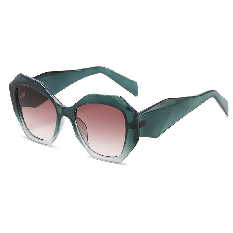 Women's Fashion Polygon UV Protection Glasses