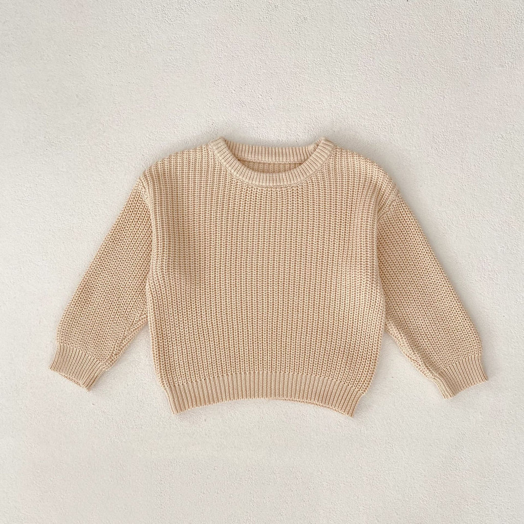 Infant Long Sleeve Round Neck Sweater Autumn Top