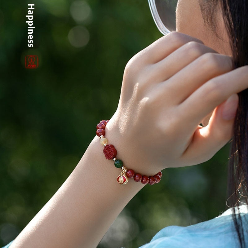 Raw Ore Emperor Sandstone Happy Eyebrow Bracelet For Women