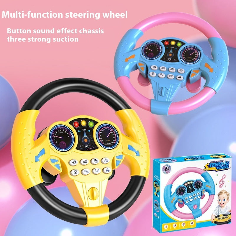 Suction Cup Large Analog Co-pilot Music Steering Wheel