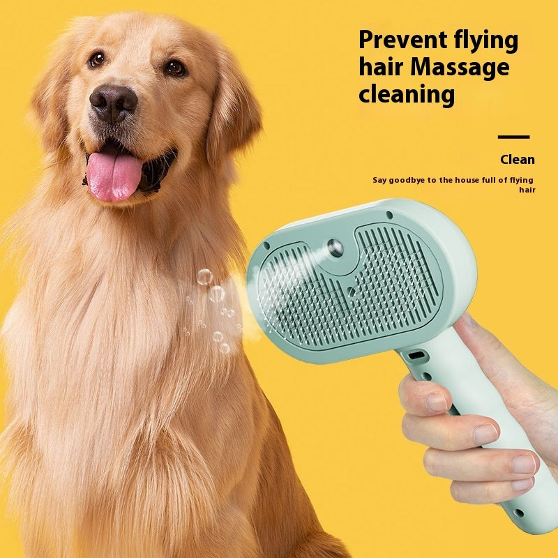 Pets Spray Hair Comb Pet Hair Remover Cleaning Brush Cats Grooming Dog Accessories Tools Dematting Water Mist Humidifier Comb Pet Supplies - EL CHEG