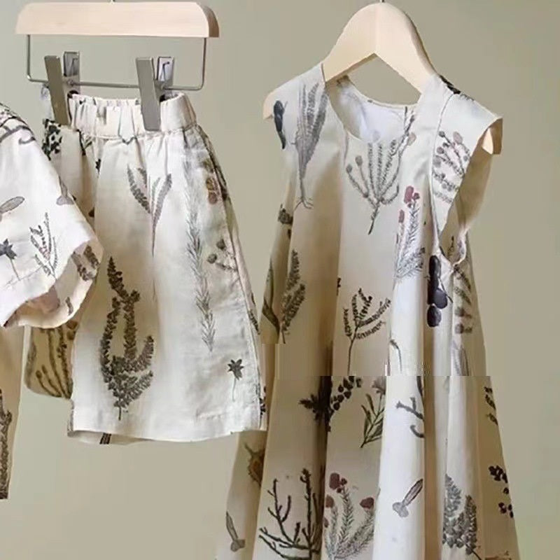 Sister-brother Clothes Dress Western Style Temperament Short Sleeve Shirt