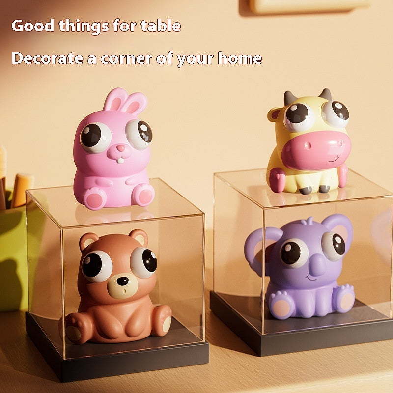 Creative Eye-popping Stuff Squeezing Toy Decompression Little Doll.