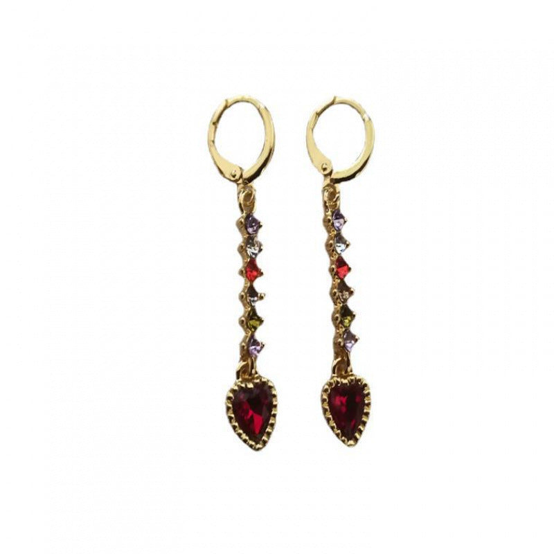 Women's Heart-shaped Fashion Colorful Earrings