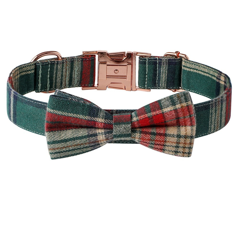 Christmas Dog Collar Rose Gold Buckle - EL CHEG