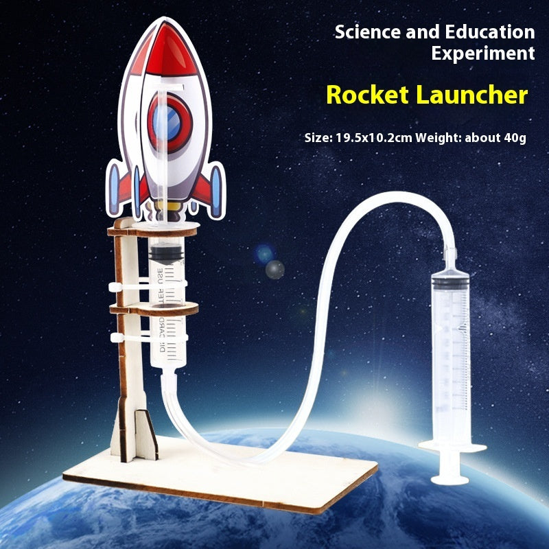 Homemade Rocket Aerodynamics Elementary School Student Scientific And Educational Toy