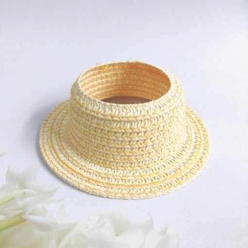 Straw Hat Automobiles Curtain Cloth Headwear Ear Leakage Baby Hat Air Top.