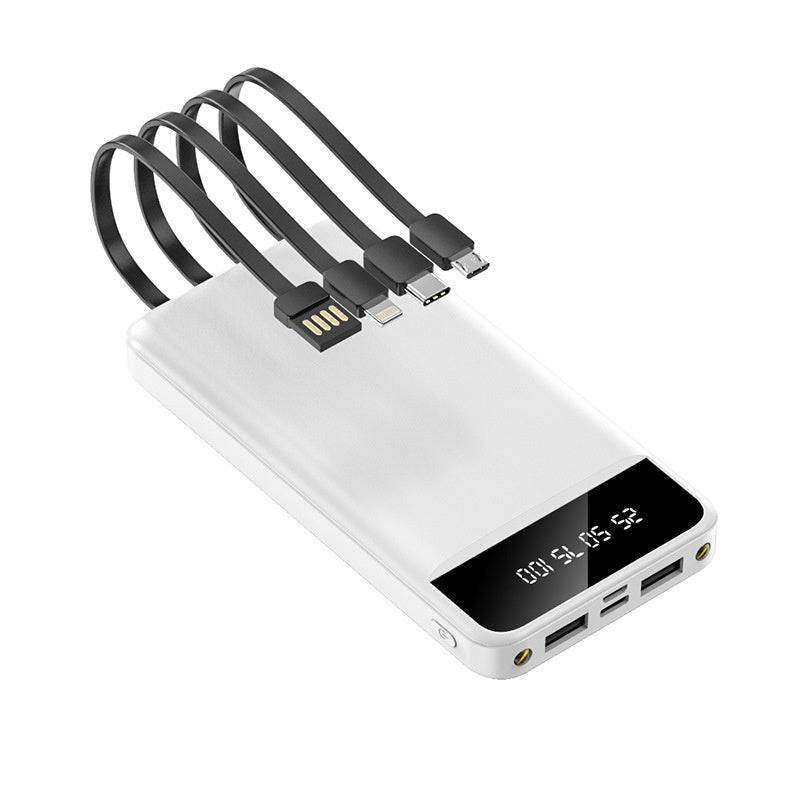 Fast Charge With Cable Power Bank 20000 MA Large Capacity Mobile Supply