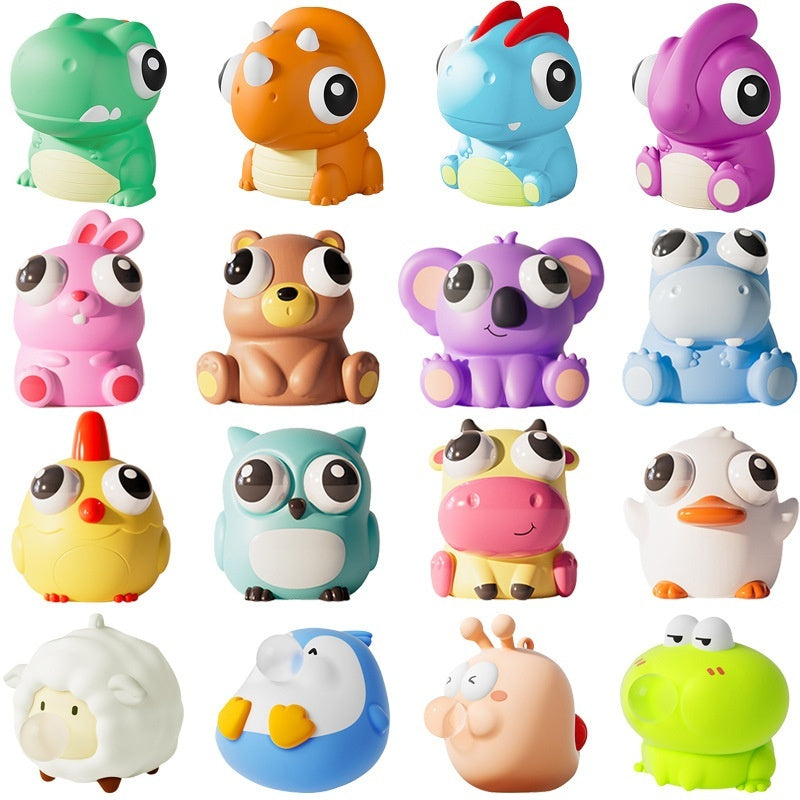 Creative Eye-popping Stuff Squeezing Toy Decompression Little Doll.