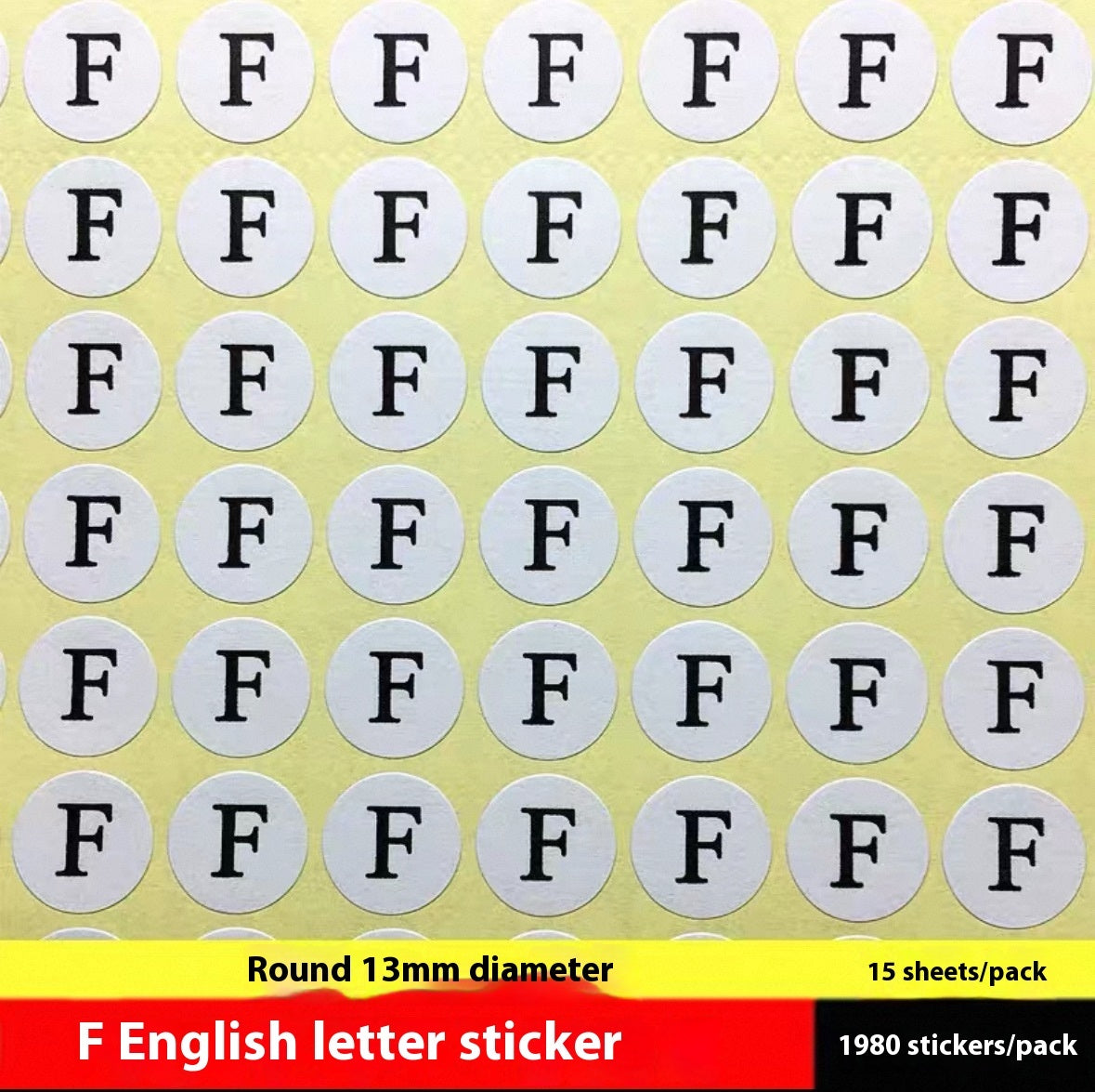 Clothes Size Sticker Digital Adhesive Sticker