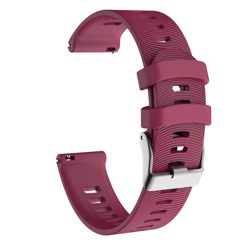 Universal Water Pattern Two-color Horizontal Pattern Silicone Buckle Strap