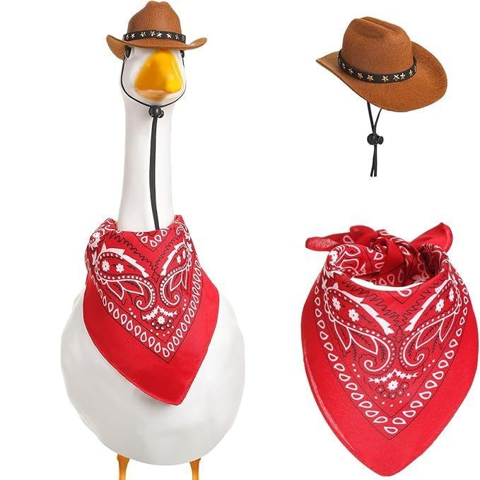 Western Cowboy Hat Saliva Towel Suit Garden Party